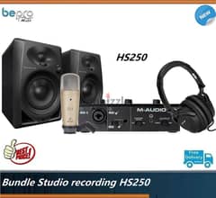 Home recording studio Bundle HS250, Pro Studio starter kit