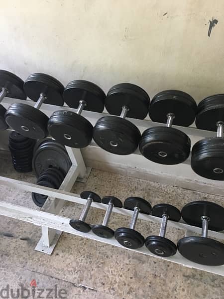 dumbells set from 2.5 kilo till 35 kilo 70/443573 RODGE 2