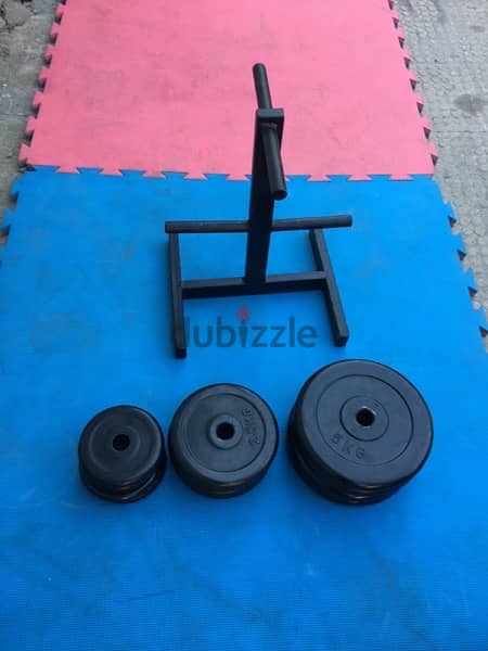 rubber dumbells 40 kilo like new we have also all sports equipment 2