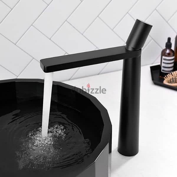 Black basin mixer - available in chrome 1