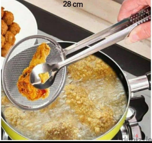 durable stainless steel 2in1 spoon strainer clip 3