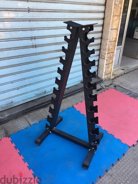 rack for dumbells like new we have also all sports equipment 70/443573 1