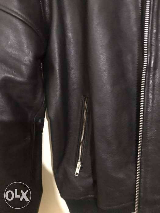 JJ leather black jacket goat leather size Xl 2