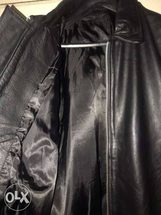 JJ leather black jacket goat leather size Xl 3