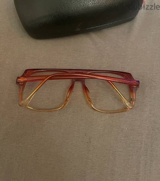 vintage square 2 tones eyeglasses size 60 1