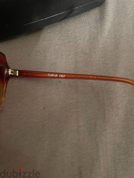 vintage square 2 tones eyeglasses size 60 2