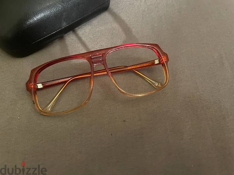 vintage square 2 tones eyeglasses size 60 3