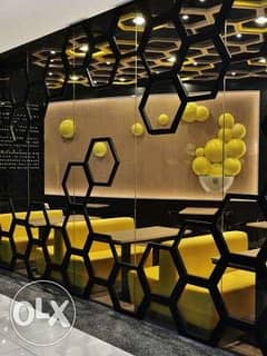 ديكور داخلي restaurant interior design modern تجهيز ديكور مطاعم مودرن 0