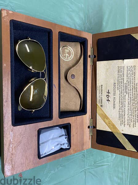 rare vintage 14k solid gold original Rayban Bausch and lomb 5