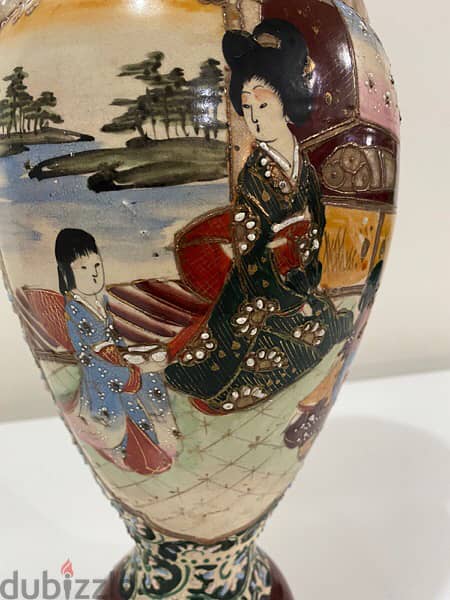 Meiji era beautifull big vase 19t century 4