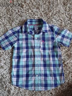Carter's blue check shirt for 3y boys