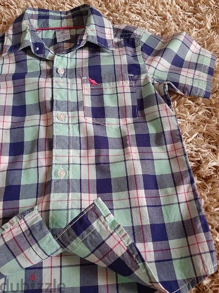 Carter's blue check shirt for 3y boys 3