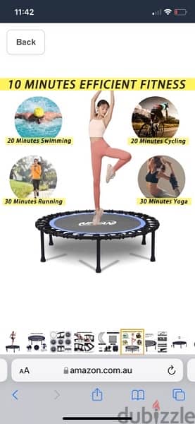 Trampoline mini 40” 3