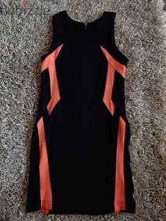 black and orange dress for women Size 12