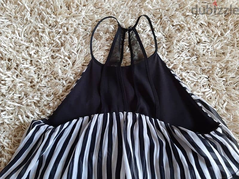 stripped black and white dress for women 1