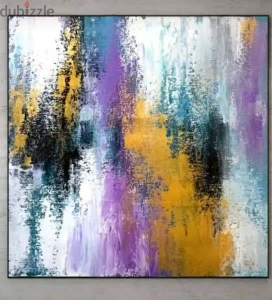 70x75 cm. abstract painting 0