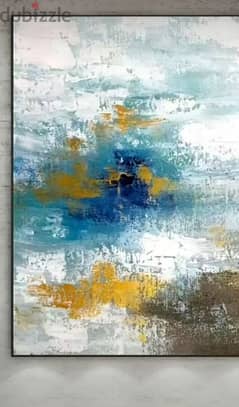 abstract blue painting 0