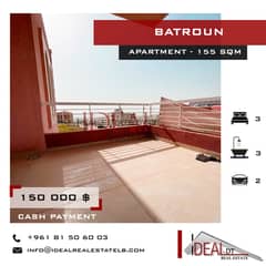 Apartment for sale in batroun 155 SQM REF#jcf3307