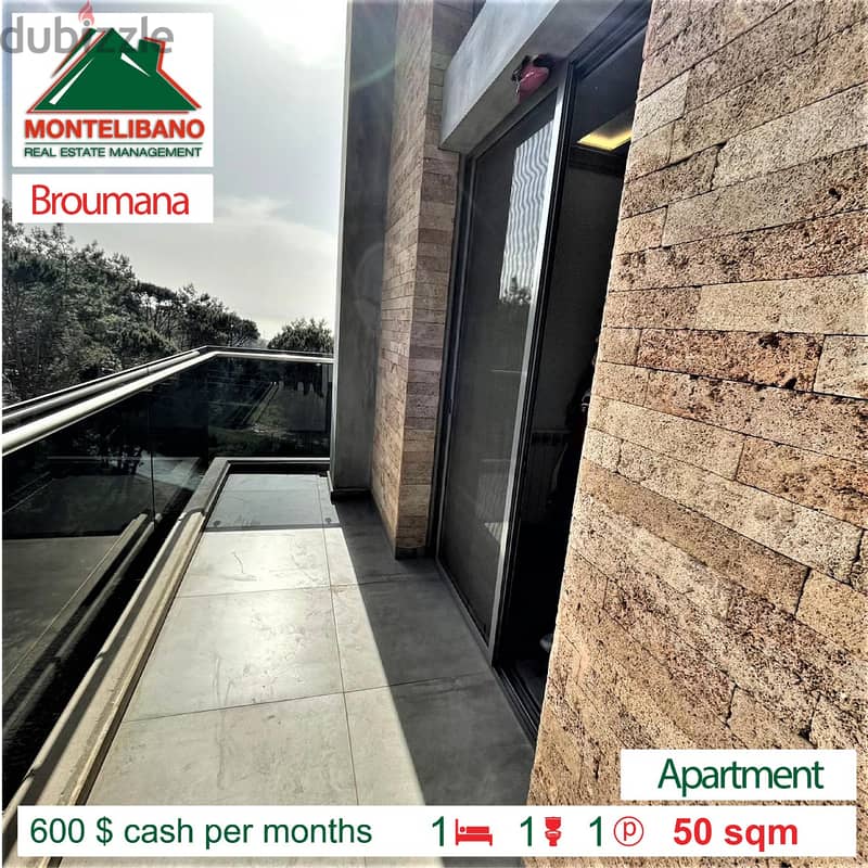 all bills included !! apartment for rent in broumana !! 600 $ !! 3