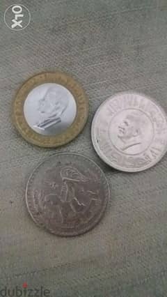 مجموعة من ثلاثة عملات سورية تذكاريةSet of 3 Syria Memorial Lira Coins