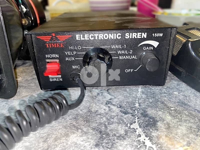 Police Horn Electronic Siren 150W 3