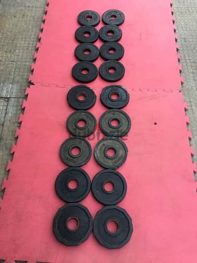 Olympic rubber plates like new 70/443573 RODGE sports equipment