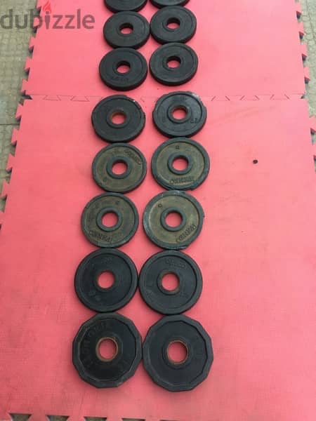 Olympic rubber plates like new 70/443573 RODGE sports equipment 1