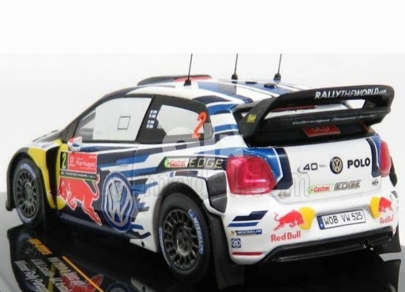 VW Polo WRC diecast car model 1:43. 1