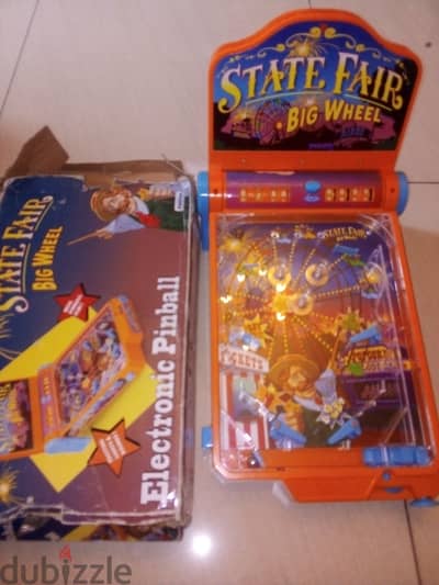 Vintage kids electronic pinball in box