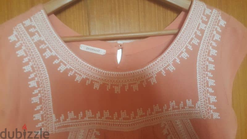 promod embroidered summer dress  medium فستان 3