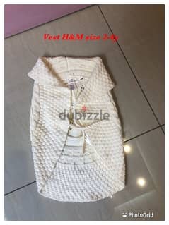 vest H&M size 2-4 for (100.000LL)
