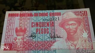 Guine Bissau 50 Pesos Banknote in West Africa