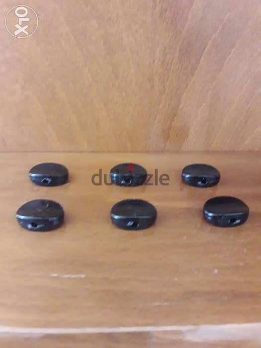 Buttons for pegs of Guitar (black) : 6PCS 0