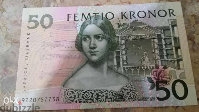 Sweden Femtio Kroner Banknote 0