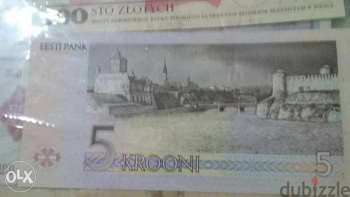 Estonia Banknote 1st Baltic country after the Independence from USSR 1