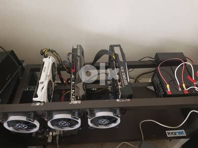 rig used for 3 mounth 2 gpu 3070ti+ 3060ti full hashrate