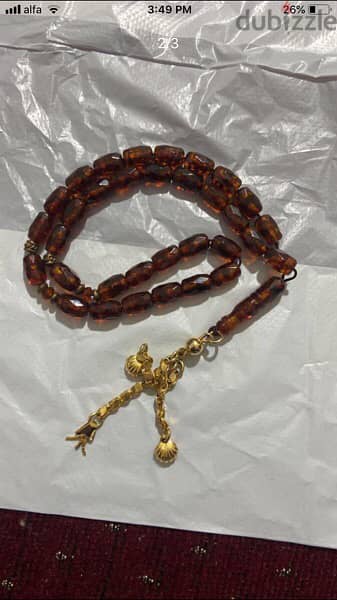 antique Russian natural amber rosary 1
