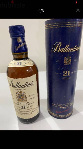 antique rare 21 year old discontinued Ballantine collection bottle 1