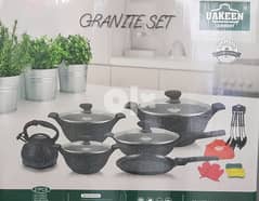 set granite casserole 21pcs طقم طناجر غرانيت 0