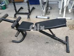 Adjustable bench with wlegs like new only for 100 dollar 03027072 0