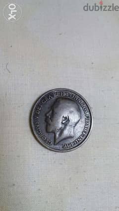 King Georges V the fifth UK Penny year 1917
