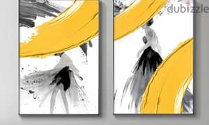 2 canvas paintings