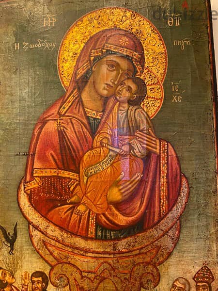 rare museum 19th century greeck icon source of life 2