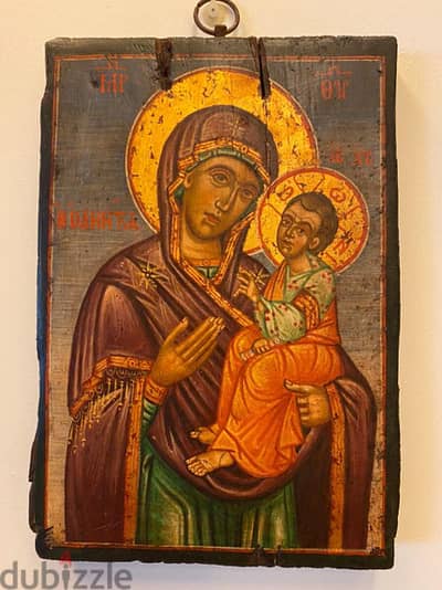 rare antique 19th century greeck icon