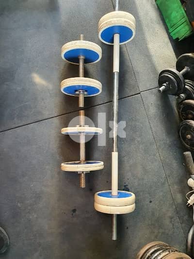 Axe dumbells and long axe pluss weights 03027072 Geo sports