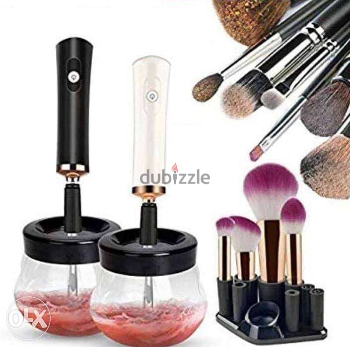 AMAZING FASHION Makeup Brush Cleaner Dryer, Super-Fast Electric Brush  Cleaner Machine Automatic Brush Cleaner Spinner Makeup Brush Tools 