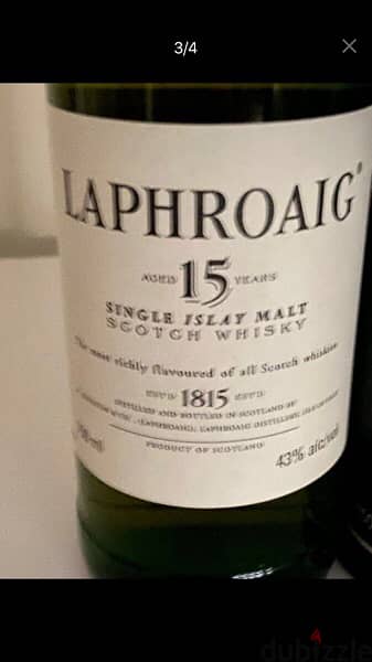 rare collection bottle of laphrohaig 15 3