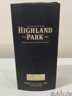 rare 25 year old discontinued bottle of highland park