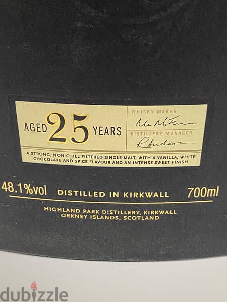 rare 25 year old discontinued bottle of highland park 3