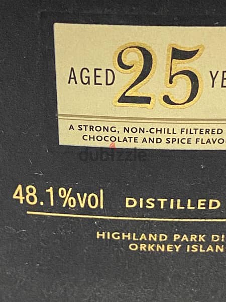 rare 25 year old discontinued bottle of highland park 4
